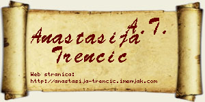 Anastasija Trenčić vizit kartica